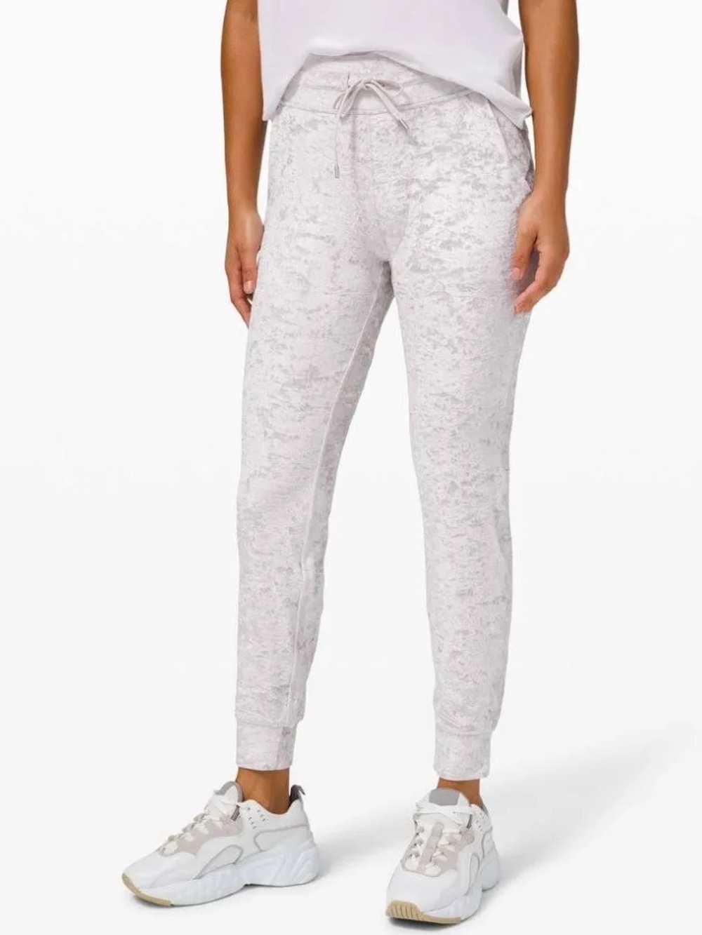 Lululemon Ready to Crush High-Rise Velour Jogger - Chrome, Size 10